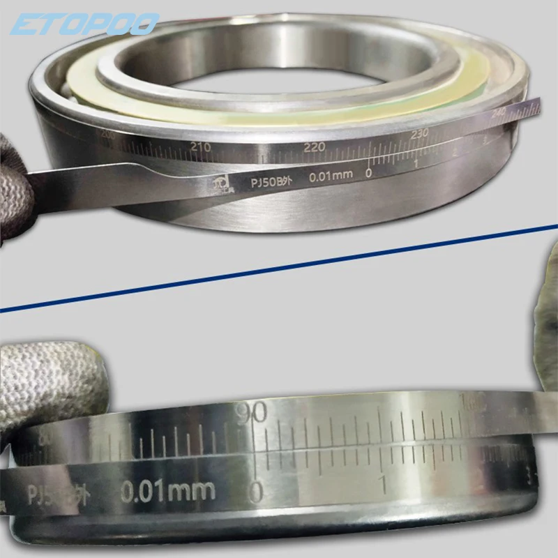 50-300-600-900-1200-1500mm สแตนเลส Precision เส้นรอบวงเทปและเส้นผ่าศูนย์กลางเทป Periphery เส้นรอบวง Taper PI เทป