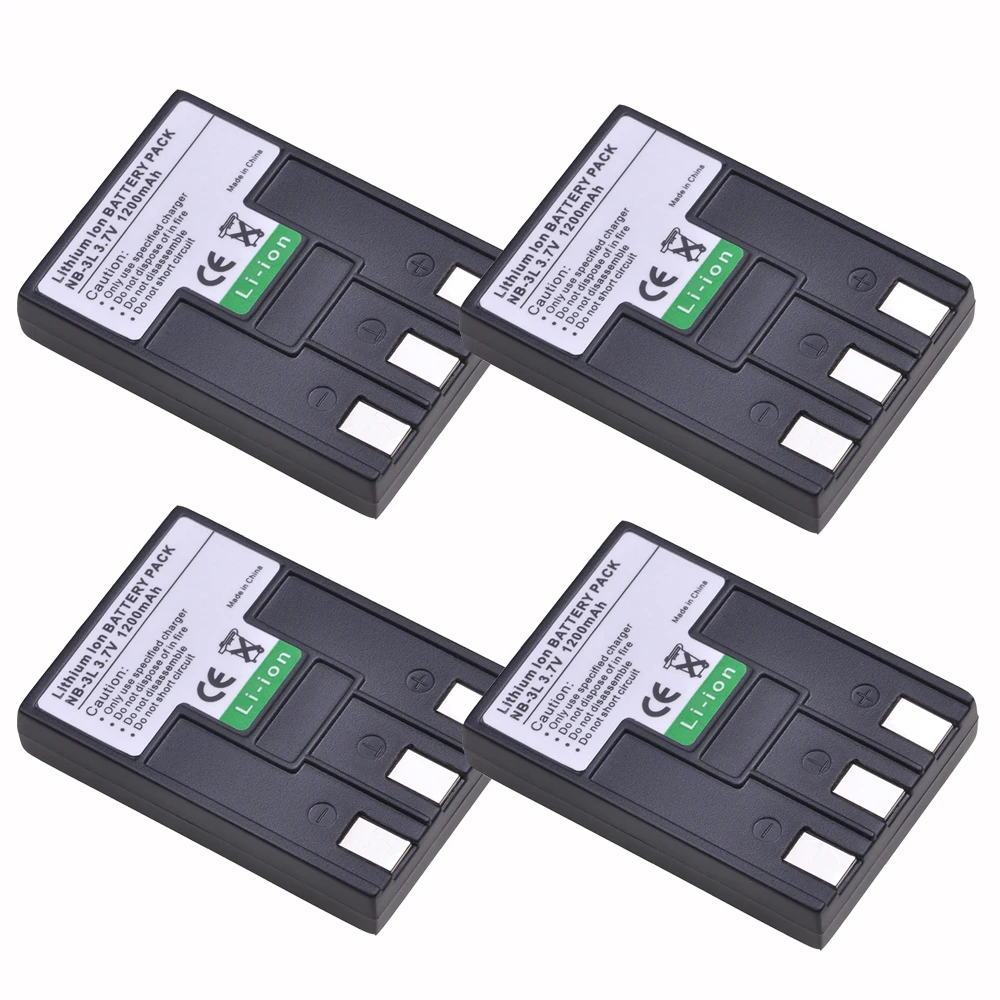 

1200mAh NB-3L NB3L NB 3L Battery for Canon IXUS IIS SD110 IXY I2 I5 S700 750 700 IS IIS SD20 PC1060 PC1114 110 Camera