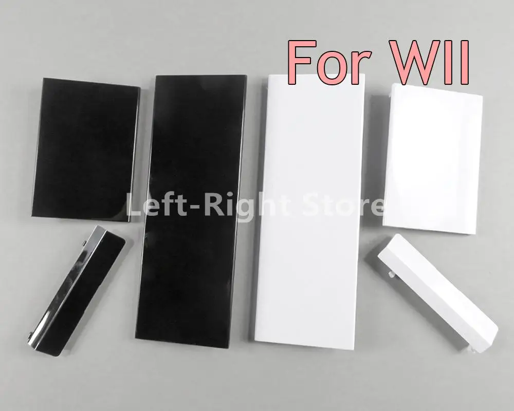 1set FOR WII New Replacement White Black Memeory Card Door Slot Cover Lid 3 Parts Door Covers for Nintendo Nintend Wii Console