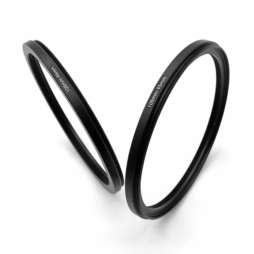 2-Stuks Step Down Ring Filter Adapter Ring Met Een Lens Schoonmaakdoekje, 105Mm-77Mm, 105Mm-82Mm, 105Mm-86Mm, 105Mm-95Mm