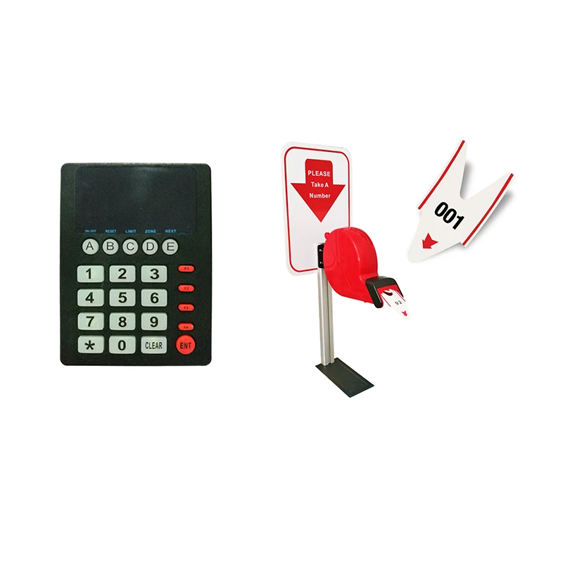 KOQI Queue Call System Wireless Calling System Counter Keypad  LCD Display for Queuing System Ticket Dispenser