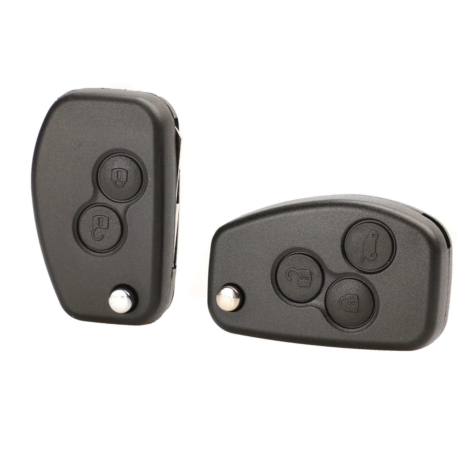 Jingyuqin 2 Button Remote Key Shell Case Cover Fob For Renault Dacia Modus Logan Clio Espace Nissan Car Alarm Housing