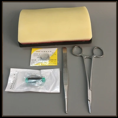 

Medical Training Silicone Skins Pad Suture Wound Module Surgical Practice kit