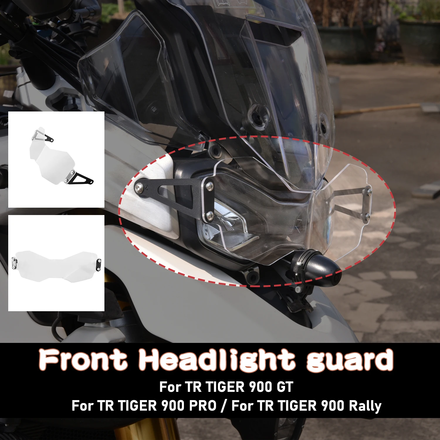 

Motorcycle Headlight Guard Lens Cover Protection Clear Front Lamp Cover For TIGER 900 Tiger 900 Rally Pro GT 2020 2021 Tiger900