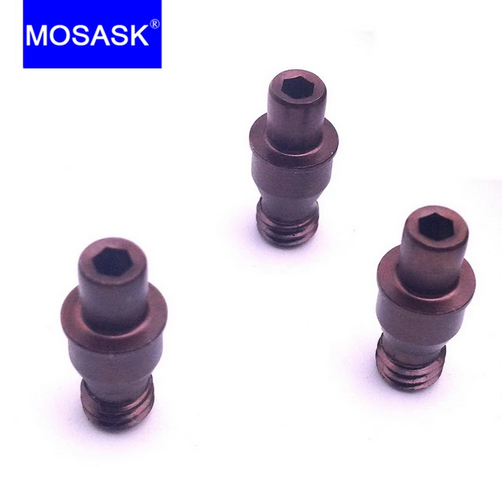 Mosask 10Pcs Klem Pin Schroef Druk Plaat Type Arbor Draaibank Carbide Wolfraam Metaalbewerking Blade Schroef