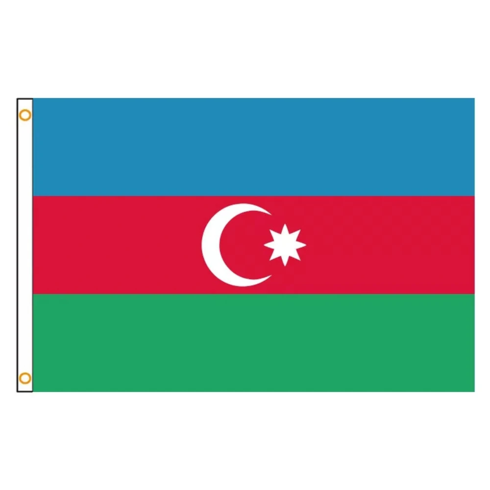 FLAGHUB 60X90 90X150cm Azerbaijan Flag Banner Hanging National Flag Azerbaijan Home Decoration Flag