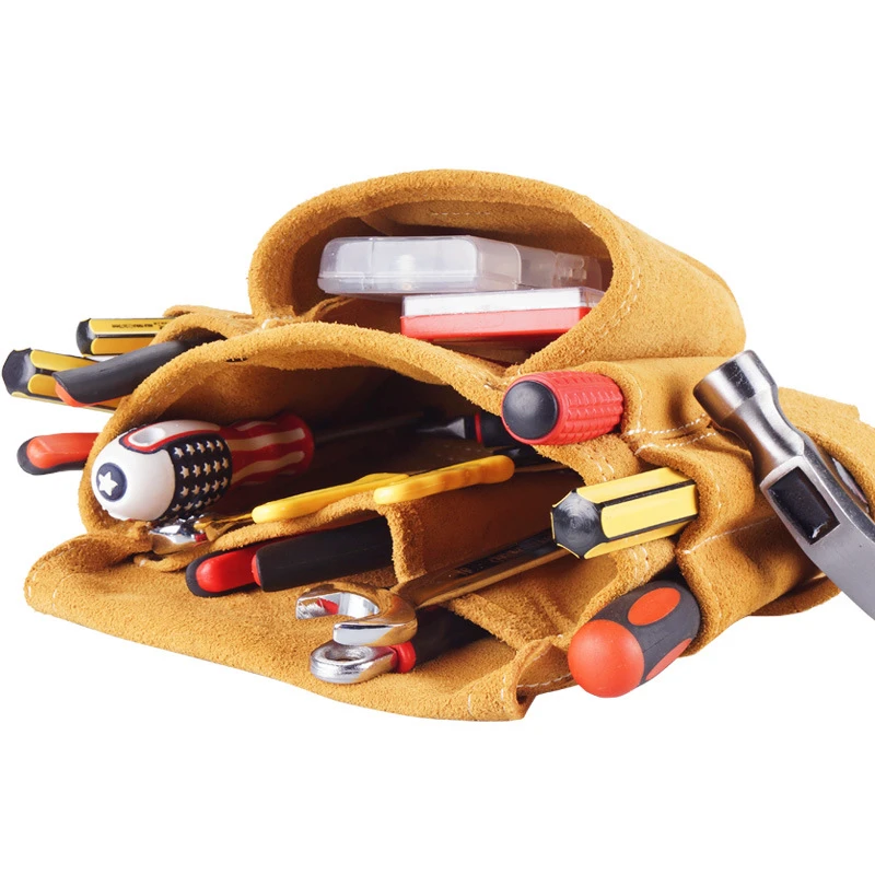 New Wearable Waist Pack Electric Drill Bag Screws Nails Drill Bit Metal Parts Fishing Travel Tool Storage Bags With Belt