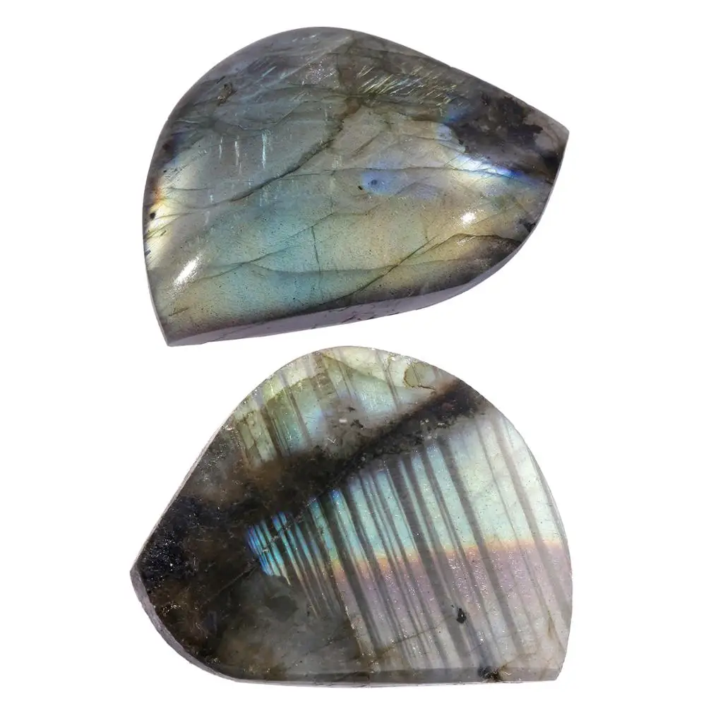 TUMBEELLUWA 1pcs Natural Labradorite Stone Mineral Specimen Healing Irregular Crystal Ornament Decor Chakra Reiki Gem Stone