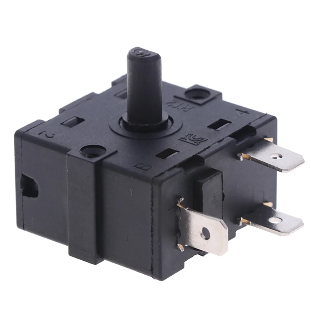 AC 250V 16A 3Pin 5Pin Electric Room Heater  Rotary Switch Selector 3 Position 4Position Rotary Switch Selector 1pc