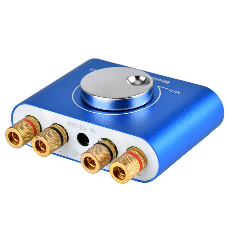 12V Digitale Mini Speaker Home Theater Versterker Met 3.5Mm Audio Plug Bluetooth-Compatibel Voor Laptop MP3 mobiele Telefoon