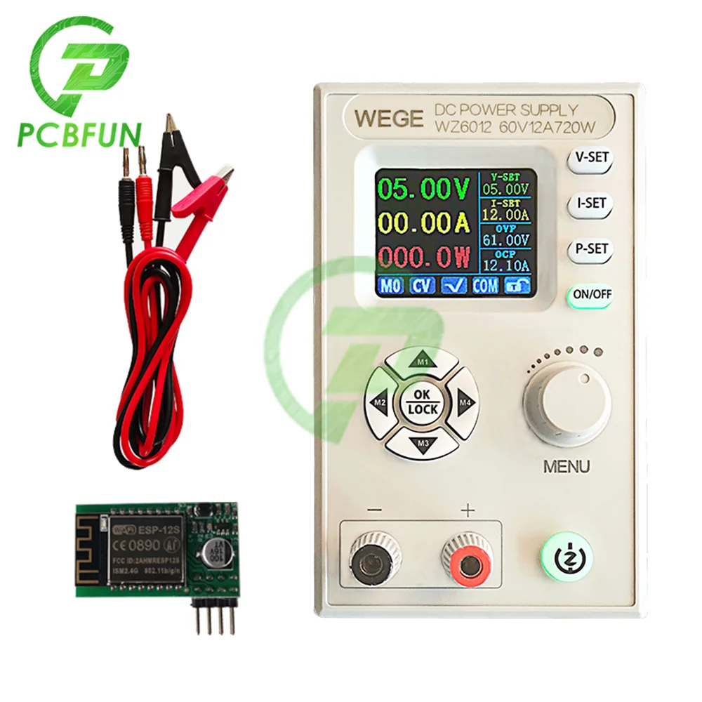 WZ6012 DC Buck Converter Power Step-down Charging Module Adjustable Regulated Laboratory Power Supply 60V 12A Communication