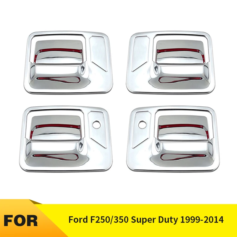 

Car Accessories Outside Exterior Chrome Door Handle Fit Left Right Exterior Accessories For Ford F250/350 Super Duty 1999-2014