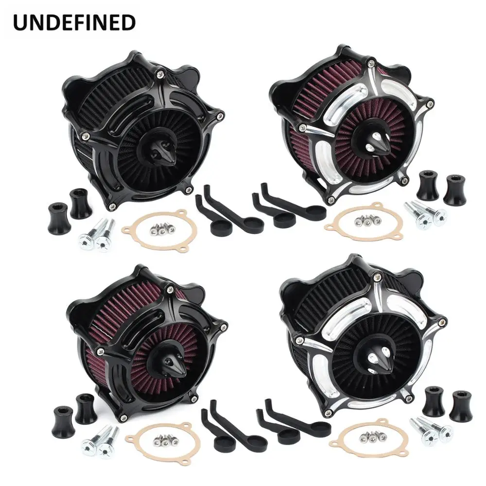 

Motorcycle Air Filter Cleaner Spike Turbine Filters Intake Kit For Harley Touring Road King FLH FLTR 2017-2021 Softail FXST FLST