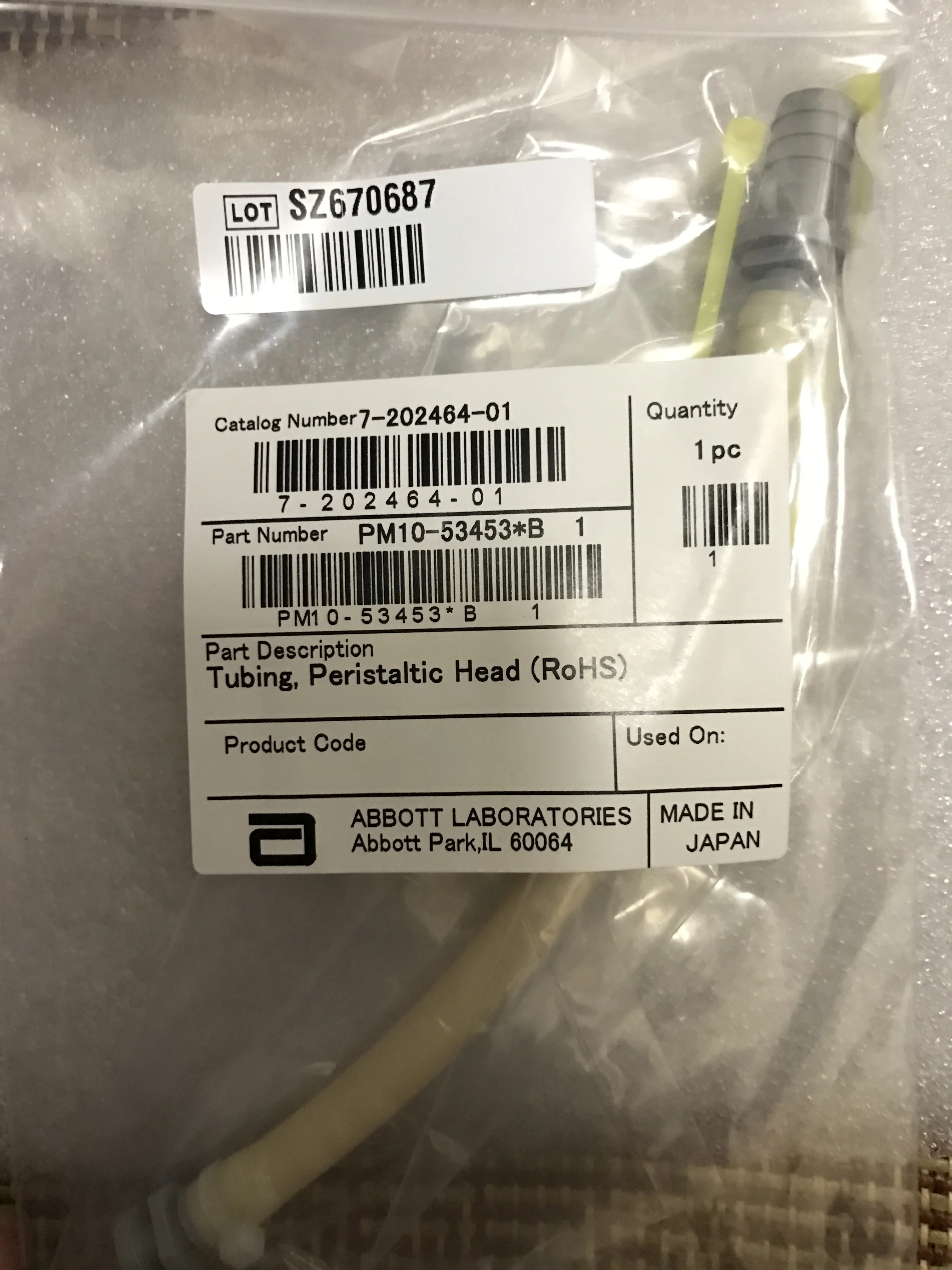 Original brand new Abbott Biochemical C16000 Toshiba 2000 high concentration waste liquid pump tube