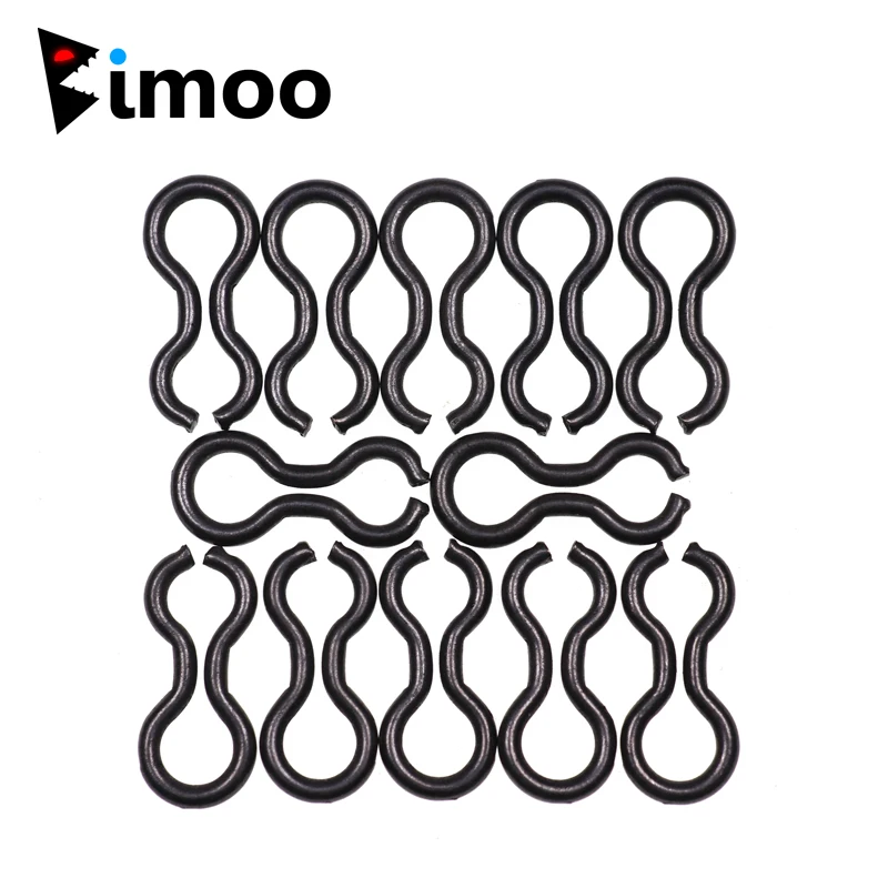 

Bimoo 300/200pcs Brass Fishing Quick Snaps Connector Accessories Swivel Fast Link Mould Loop Inserts Sinker Eyes Clip Tackle