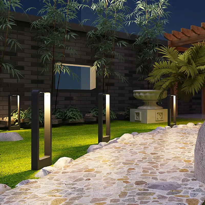 12W LED spina di terra Paesaggi Luce Esterna Impermeabile Decorazione Cortile Pathway Villa Giardino Paletti Lampada da prato a LED 1 PZ