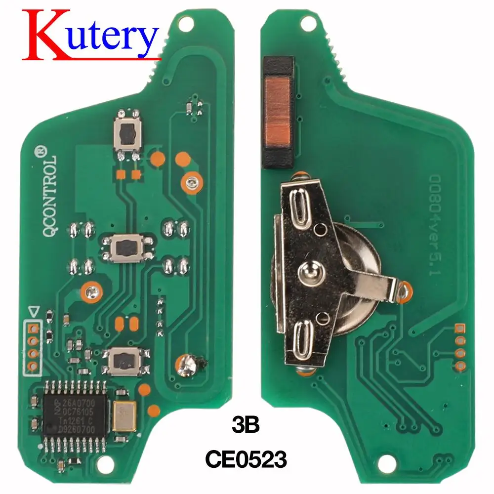 jingyuqin 3BTN Płytka drukowana do Citroen C2 C4 C5 C6 Picasso 2008 Do Peugeot 207 307 308 407 607 Zdalny kluczyk Elektroniczny Ce0536