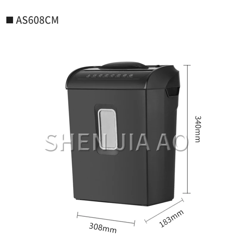 14L Mini Distruggidocumenti Desktop Office Home Trituratore Elettrico Automatico Frantoio di Carta Destroyer Guillotina Carta Documento AS608CM