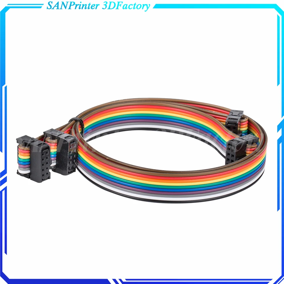 Ender-3/CR-10 Series Screen Extension Cable 10 Pins，Flexible Flat Ribbon Jumper Display Cable for 3d Pirnter (1pcs)