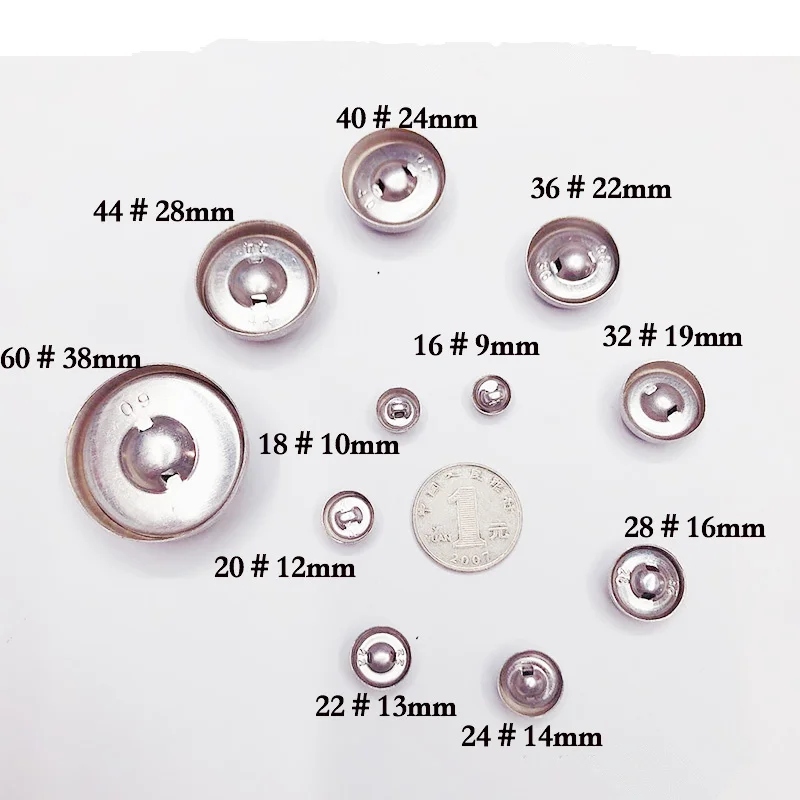 100set 16L-60L Fabric Covered Button Component Bread Top Flat Plastic Ring/Aluminum Back DIY Handmade Jewelry Accessories Trim