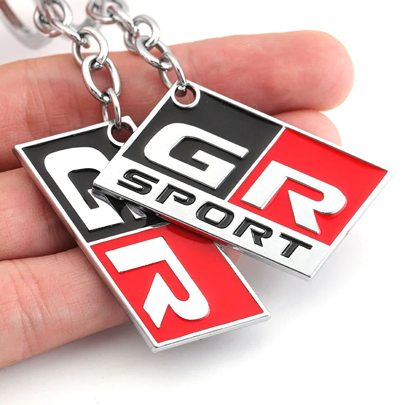 Car GR Sport Keychain GR Key Ring Chain Holder for Toyota HV YARiS Prius Harrier Corolla Camry Tacoma Venza Tundra rav4 Auris