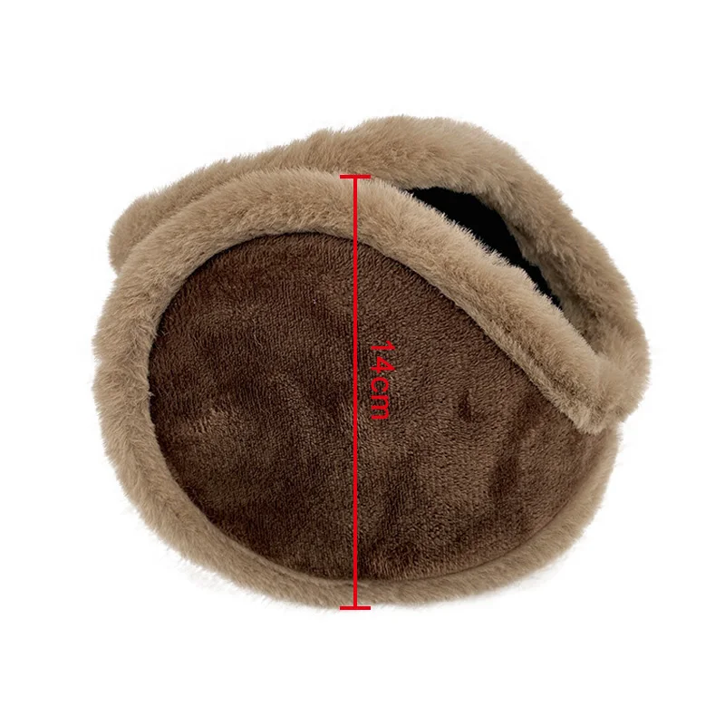 ฤดูหนาว Thicken Fur Earmuffs Unisex กลางแจ้งขนแกะหู Muffs ความอบอุ่นหูฟังขี่จักรยานเล่นสกี Windproof หู Protector