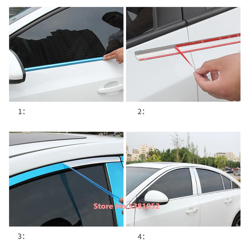 for Nissan Sentra Bluebird Sylphy 2020 2021 2022 Stainless Steel Window B-pillars Center Pillar Cover Trim Protection Sticker