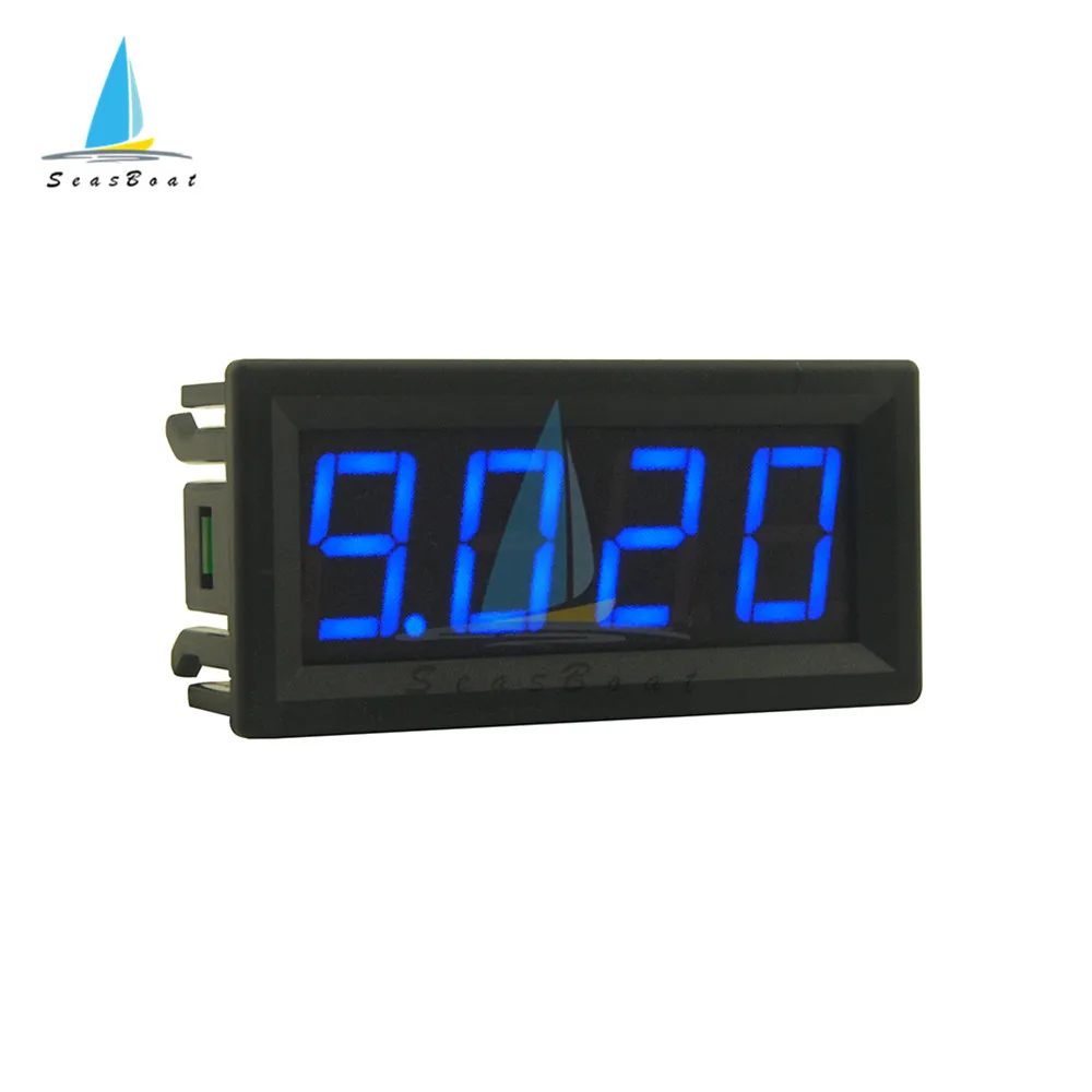 0.56 Inch Digital Voltmeter DC 0-100V Voltmeter Voltage Panel Meter Red/Blue/Green For 6V 12V 24V Electromobile Motorcycle Car