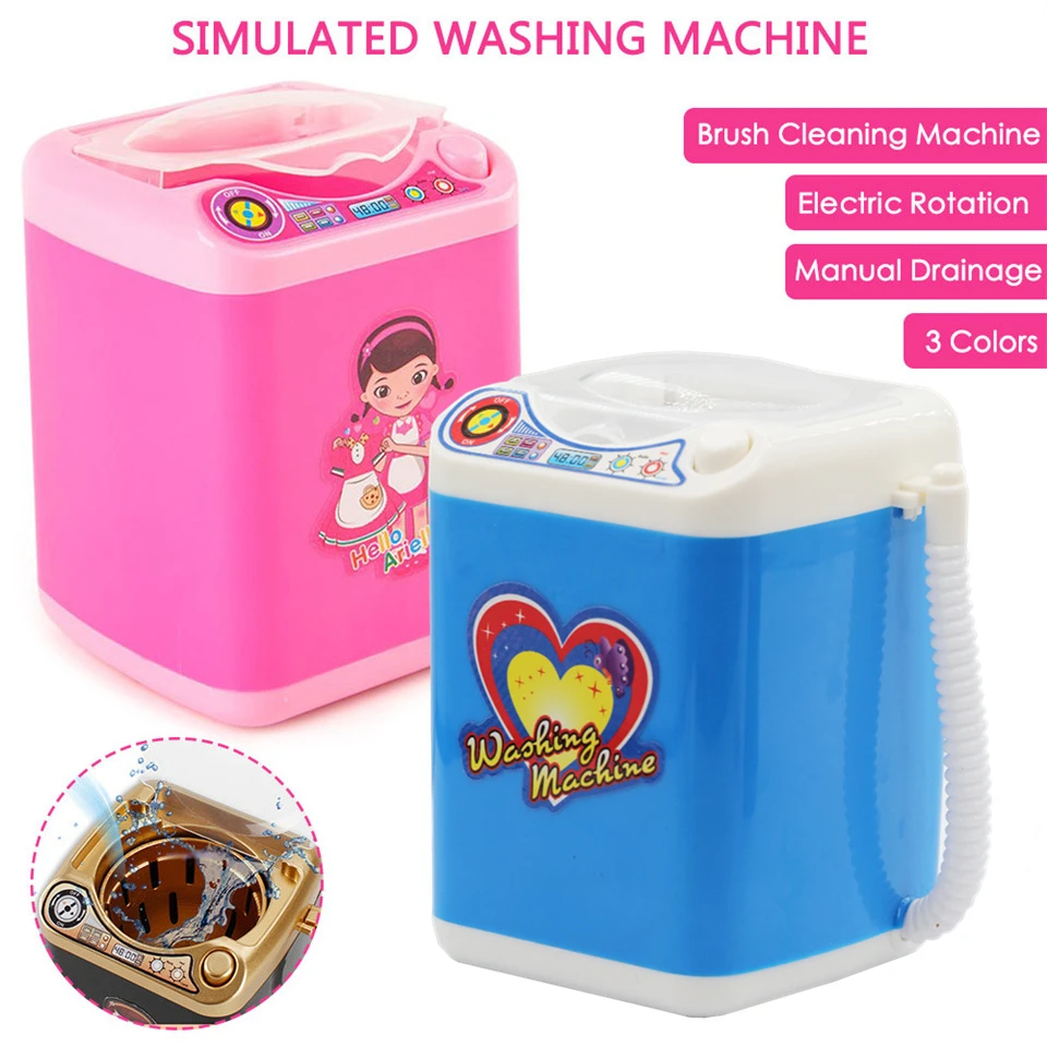 Makeup Brushes Cleaner Tool Mini Electric Washing Machine for Cosmetic Sponge False Eyelashes Play House Toy Clean Makeup Device