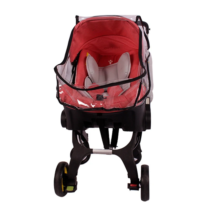 4 In 1 Baby Car Seat Stroller Accessories Baby Carriage Raincoat Cover Pram Cushion Rain Cover Mosquito Net Change Washing Kits