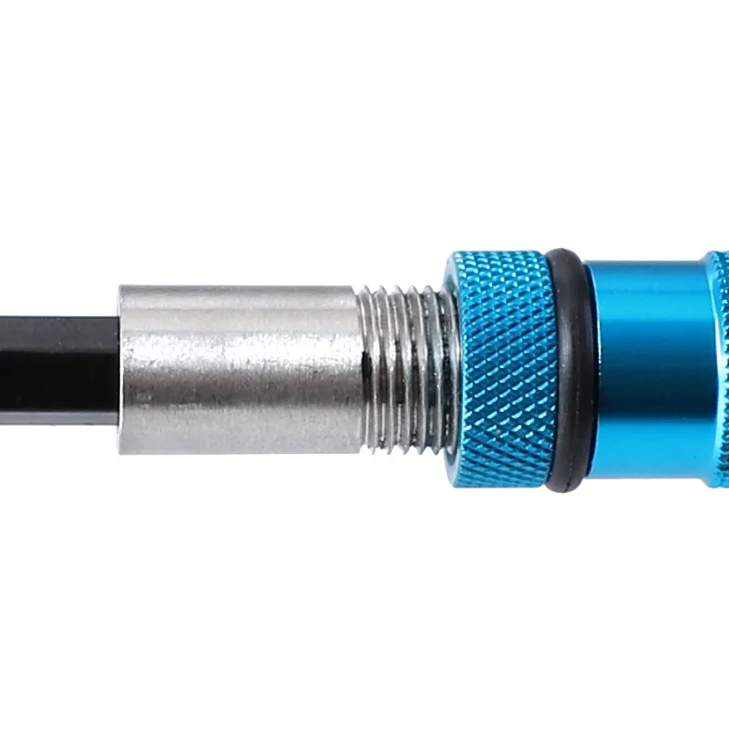 1/4" Inch 6.35mm Magnetic Hexagonal Handle Square Head Sleeve Rod Wind Batch Electric Sleeve Connection Conversion Extension Rod