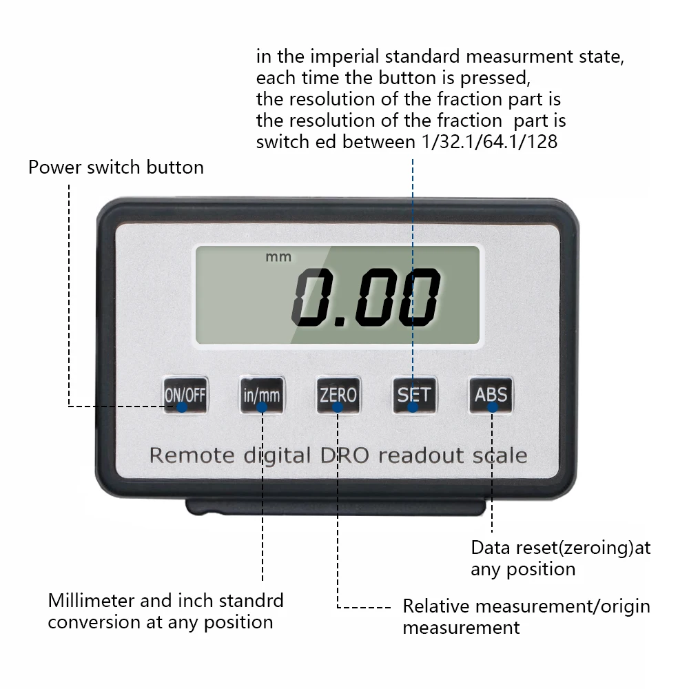 XCAN Digital Linear Scale 0-150mm/0-200mm/0-300mm 0.01mm Magnetic Remote Digital Readout External Display Measuring Tools