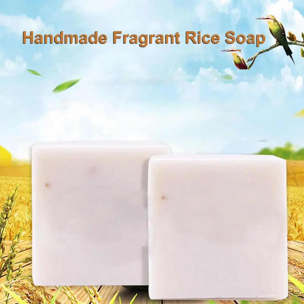 Thailand Rice Soap 65g Original Thailand Handmade Soap Rice Milk Soap whitening soap goat milk soap Handmade soap for face