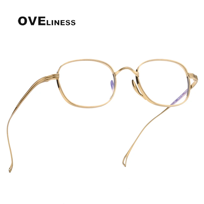 

Pure Titanium Glasses Frame for Men Retro Square Eyeglasses frames Women 2025 New Vintage Small eyewear spectacles