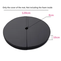 Non-foamed 120-150x5-10cm Cover Without Foam Pole Dancing Protect Mat Round Yoga Mats PVC Material Pads Outer Skin