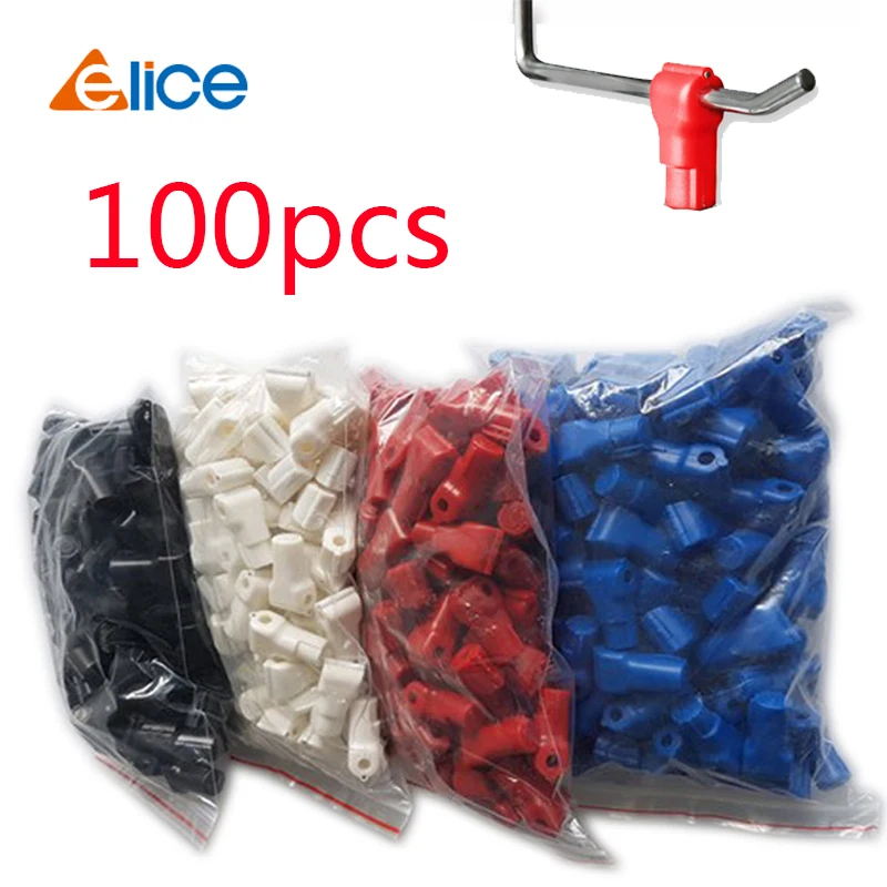 100pcs/Lot Anti-Theft EAS Stop Lock For Store Display Security Hook Stem&Peg Plastic 6mm Hole Diameter