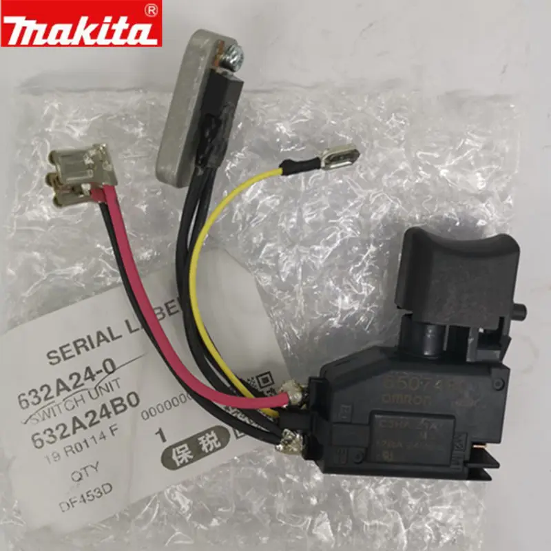 MAKITA 632A24-0 Switch for DHP343 DDF343 BHP343 632A23-2 DHP453 DHP453RFE DF453D DDF453RFE DDF453 DDF343 6506751 BHP453 BDF453