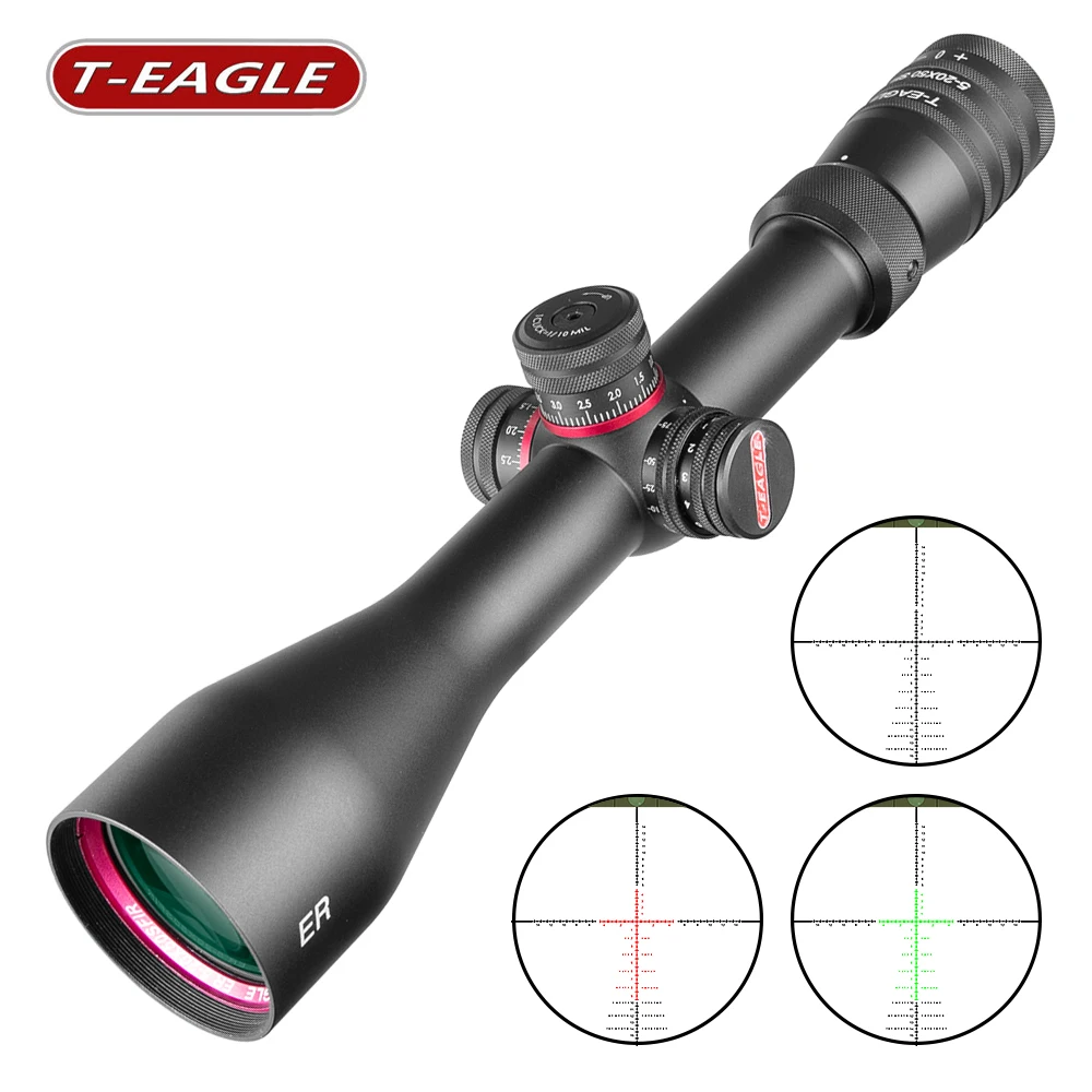 

Hunting TEAGLE 5-20X50 SFIR Riflescopes Illuminated Glass Etched Reticle Side Parallax Turrets Lock Reset Hunting Scope red dot