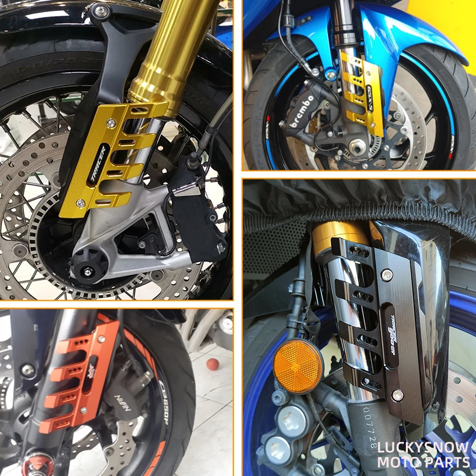 Con Logo per YAMAHA TDM 900 accessori CNC per moto parafango blocco di protezione laterale parafango anteriore cursore anticaduta