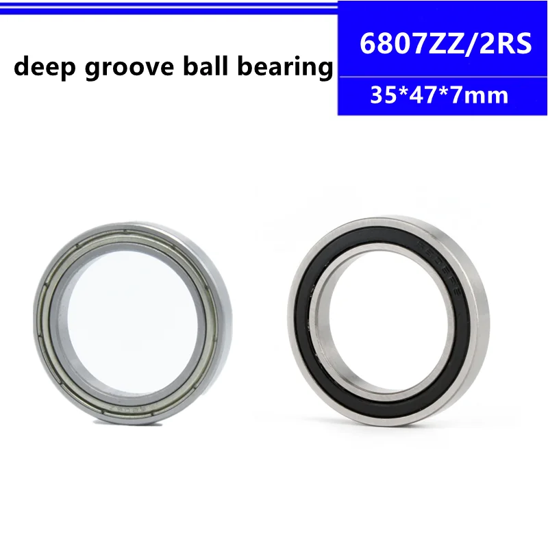 

20/50pcs 6807ZZ 6807-2RS 6807Z 6807-2Z 6807RS 6807 61807 ZZ 35*47*7mm thin wall deep groove ball bearing 35x47x7 mm