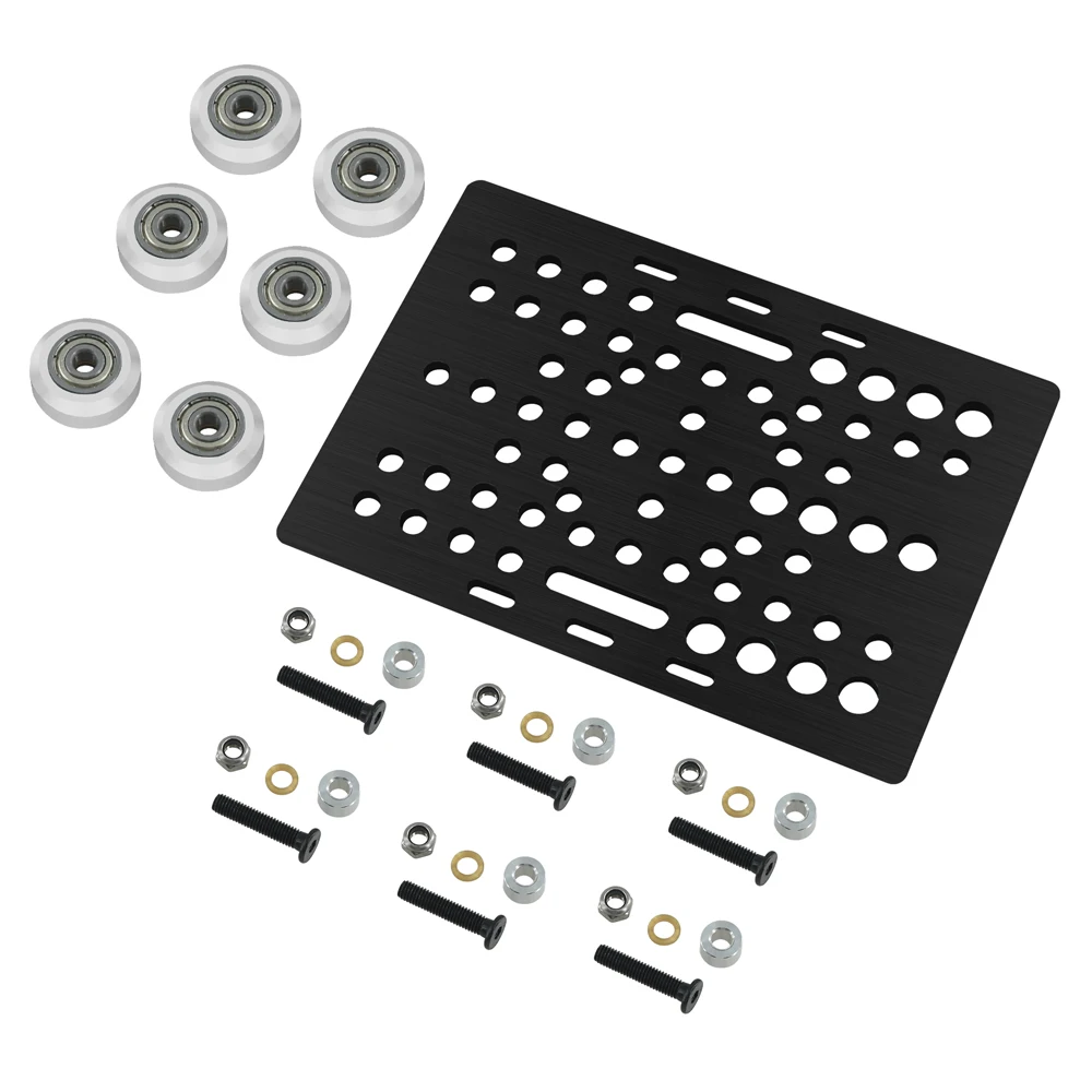 V-Slot Gantry Set 20-80mm Gantry plate with wheels for aluminum profiles V-slot aluminum plate kits Gantry Plat 3D Printer part