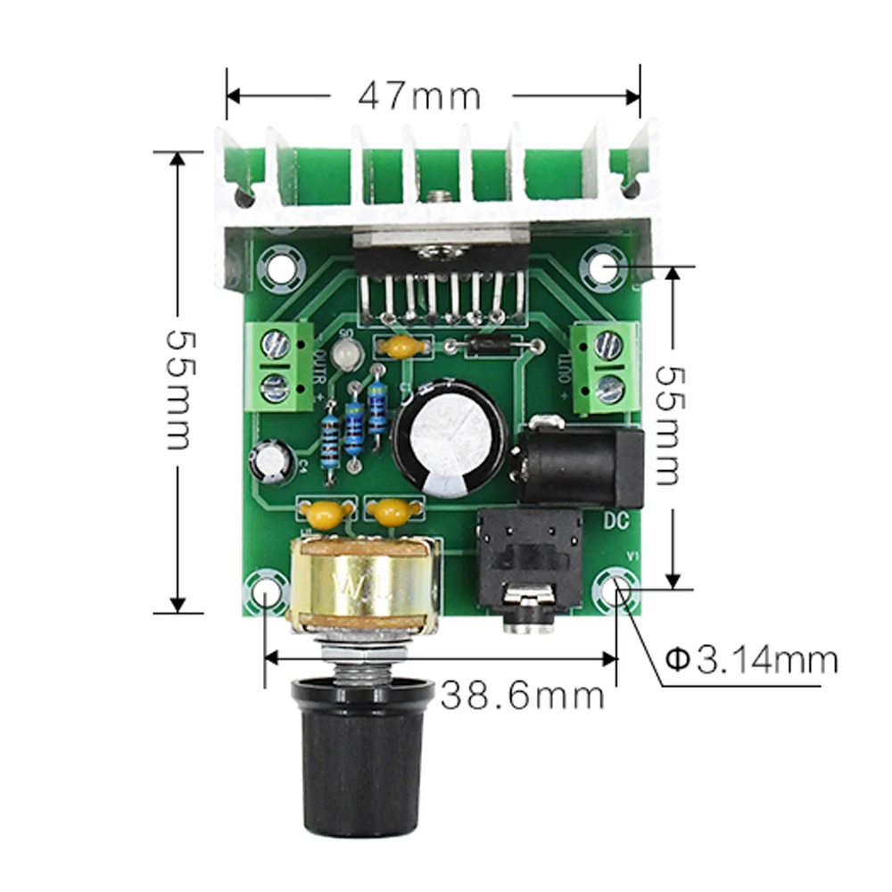 Tenghong TDA7297 Digital Sound Versterkers 15W * 2 Stereo Power Audio Versterker Board DC12-18V Klasse Ab Home Theater Amplificador