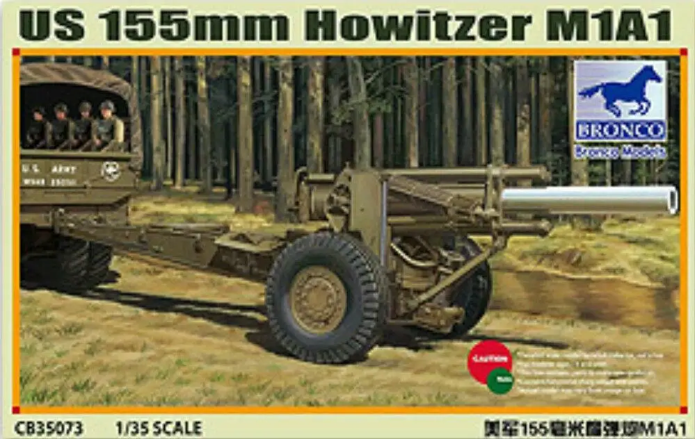 

Bronco model CB35073 1/35 US 155mm Howitzer M1A1 Model Kit