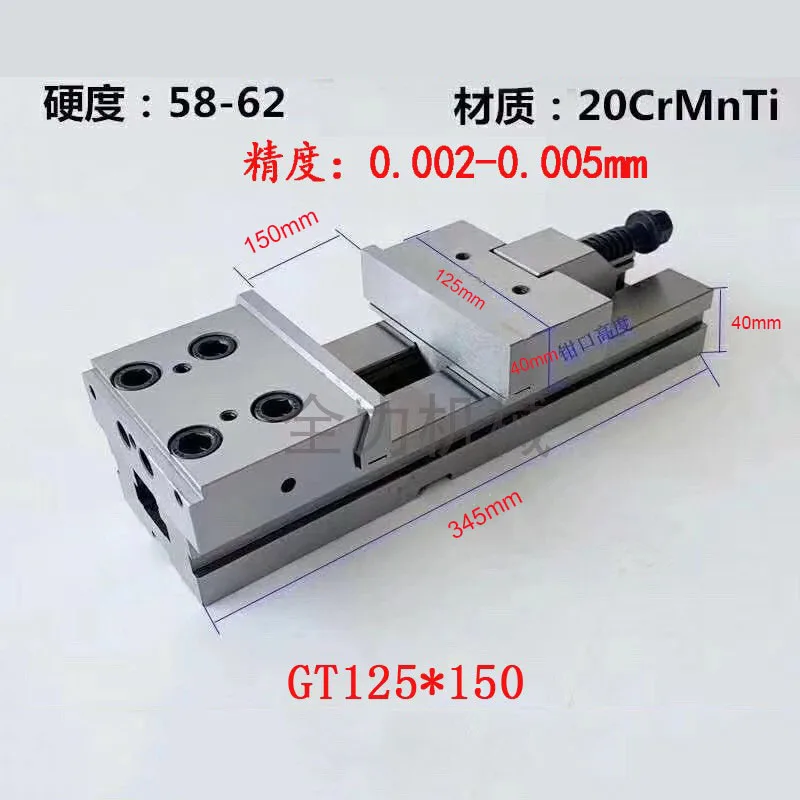 Imagem -04 - Polegada de Alta Precisão Manual Plana Vice Tool Maker Torno para Cnc Moagem Fresadora Gt125