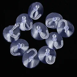 10pcs Suction Cups Suckers Glass Window Wall Hooks Hanger Kitchen Bathroom Strong Suction Cup No Trace Home Accessories Supplies