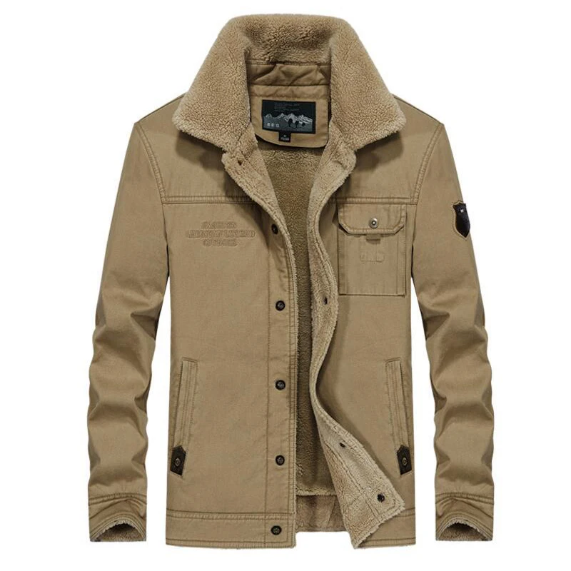 

Big Size M-5XL Winter Jacket Men Thick Warm Coat Windbreaker Men Military Fleece Wool Liner Casual Loose Parka Men Mens Jacket