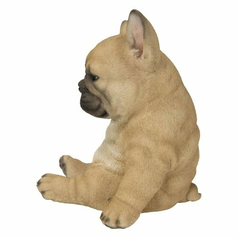 Sleepy French Bulldog Puppy Statue Resin Lawn Sculpture Super Cute Garden Yard Decor CLH@8