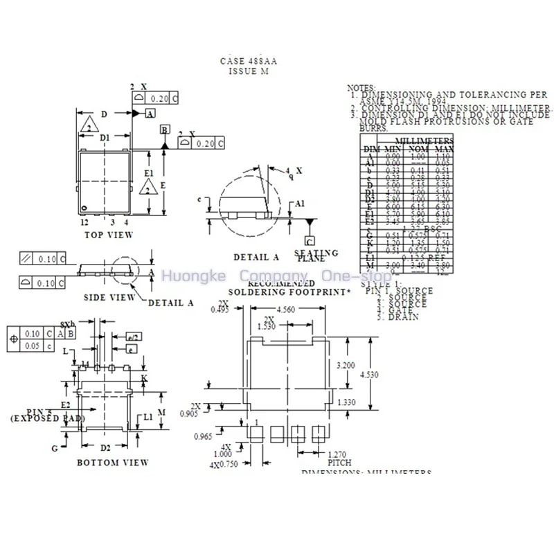 5pcs /LOT NTMFS4983NFT1 NTMFS4983NF NTMFS4983 GMark  4983NF DFN8 Trans MOSFET N-CH 30V 30A QFN-8