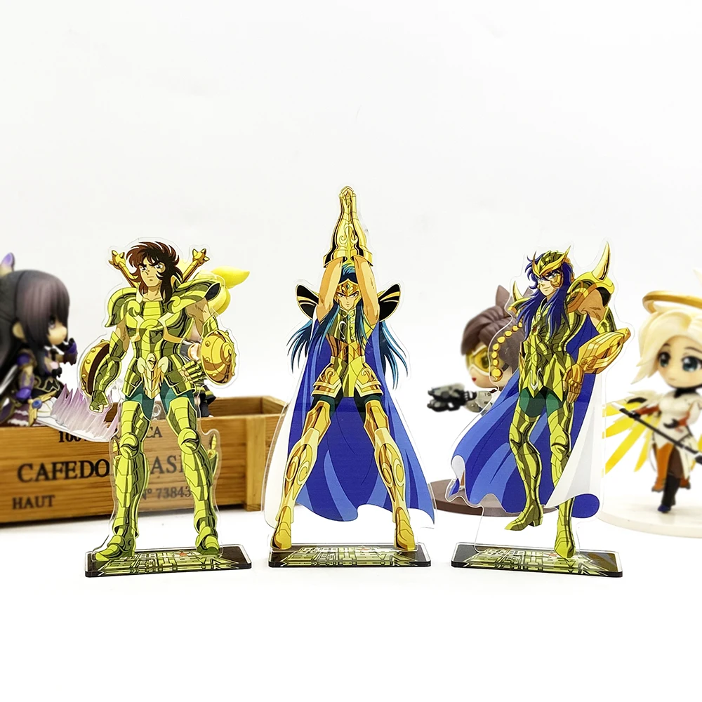 Saint Seiya Zodiac Dohko Camus Milo anime Japanese acrylic standee figurines desk decoration cake topper