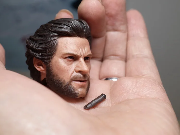 1/6 Scale Collectible Figures Accessories Cigar Hugh Jackman Head Sculpt For 12